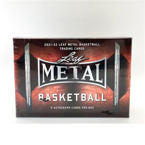 2021-22 leaf metal basketball hobby box|2021 leaf metal basketball checklist.